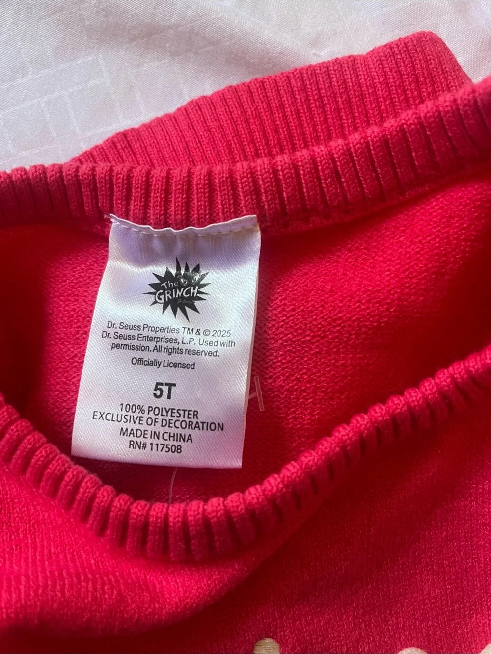 Pink Grinch sweater